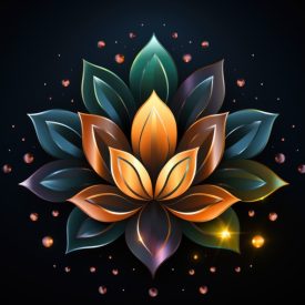 Lotus Logo Logo Design icon icon illustration, generative IA