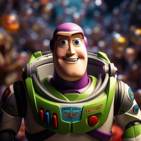 Exploring Infinity Buzz Lightyear's emotional journey in star challenges, generative IA